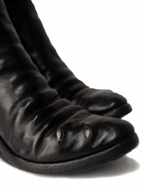 Black leather boots with metal insert womens shoes price