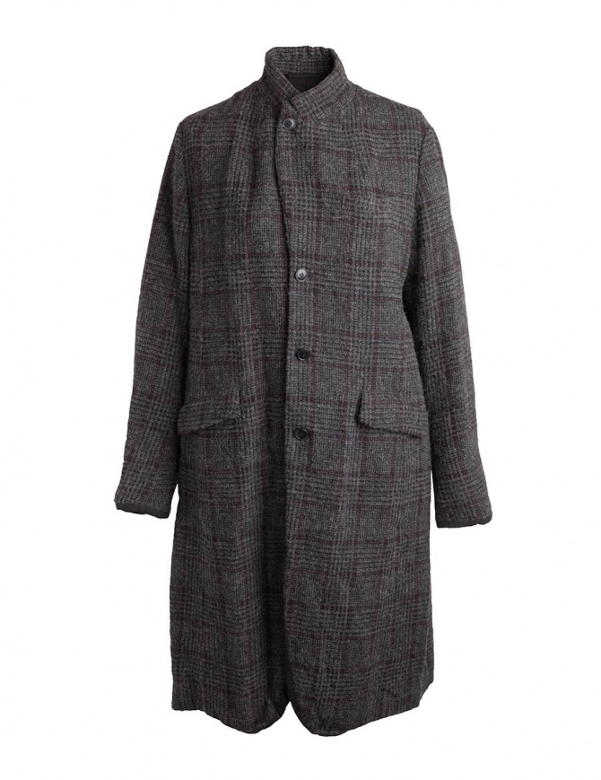 Pas De Calais grey coat for woman with rear slit 13 80 9544 CHARCOAL womens coats online shopping