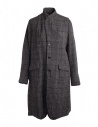Pas De Calais grey coat for woman with rear slit buy online 13 80 9544 CHARCOAL