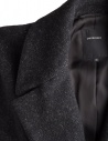 Pas de Calais black coat for woman with grey shades 13 80 9550 BLACK price