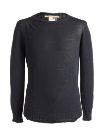 Carol Christian Poell anthracite black crew neck sweater KM/2629-IN PENTASIR/10