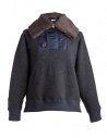 Giacca in lana con cappuccio Kolor charcoalshop online giubbini uomo