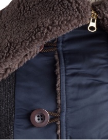 Giacca in lana con cappuccio Kolor charcoal prezzo