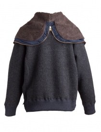 Giacca in lana con cappuccio Kolor charcoal giubbini uomo prezzo