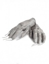 Carol Christian Poell kangaroo grey leather gloves with tassels buy online AM/2300 ROOMS-PTC/19