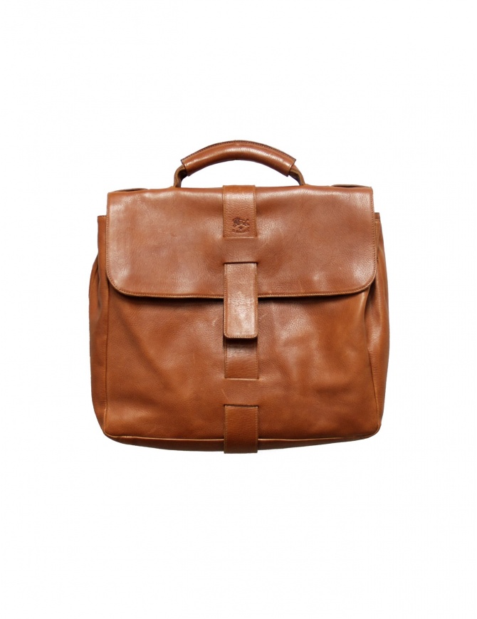 Light brown leather Il Bisonte briefcase D0284 bags online shopping
