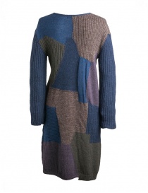 Fuga Fuga Faha blue brown violet wool dress