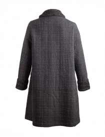 M.&Kyoko Kaha reversible coat black/colored checks buy online