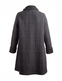 M.&Kyoko Kaha reversible coat black/colored checks