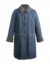 Cappotto M.&Kyoko Kaha reversibile blu a quadri colorati acquista online KAHA752W D-BLUE COAT