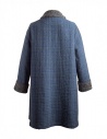 M.&Kyoko Kaha reversible blue coat with colored checks shop online womens coats