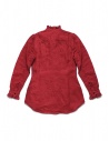 Camicia Kapital rossa di lino con ruffles K1809LS036 RED prezzo