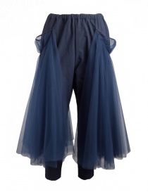 Miyao trousers with tulle MP-P-04 NAVY X NAVY