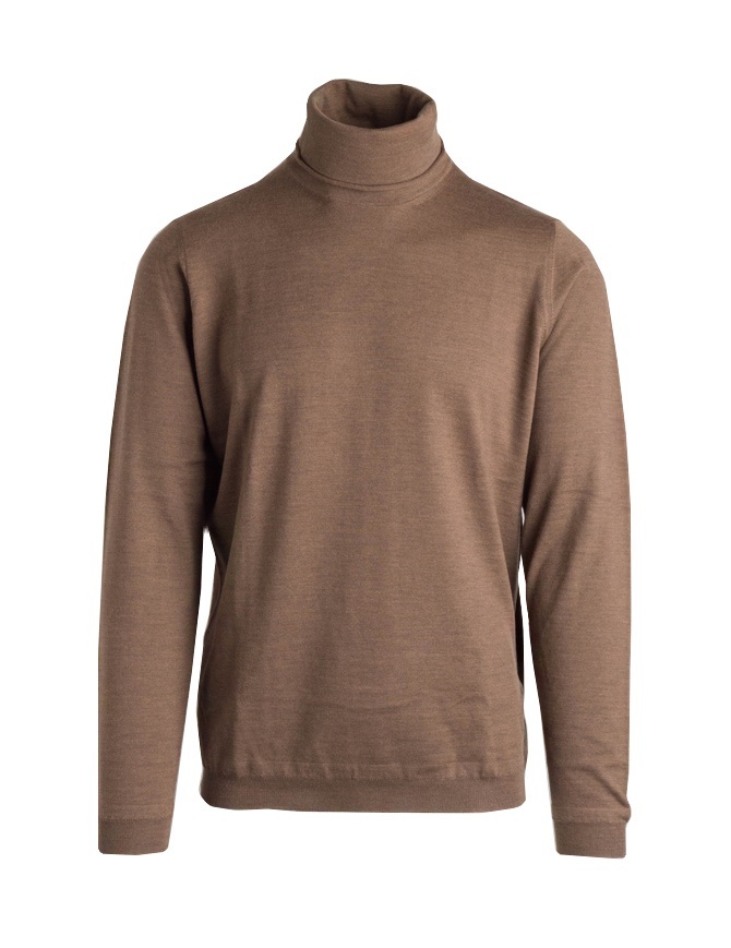 Goes Botanical brown turtleneck sweater 104 1009 MARRONE men s knitwear online shopping