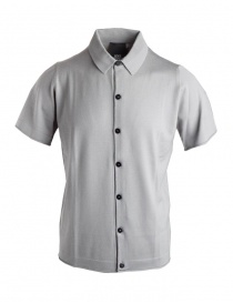 Goes Botanical grey polo shirt with buttons 106 449 GRIGIO