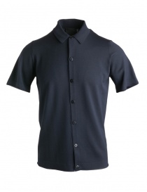 Goes Botanical blue polo shirt with buttons 106 3343 BLU