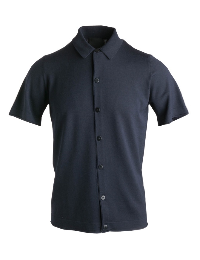 Goes Botanical blue polo shirt with buttons 106 3343 BLU mens t shirts online shopping
