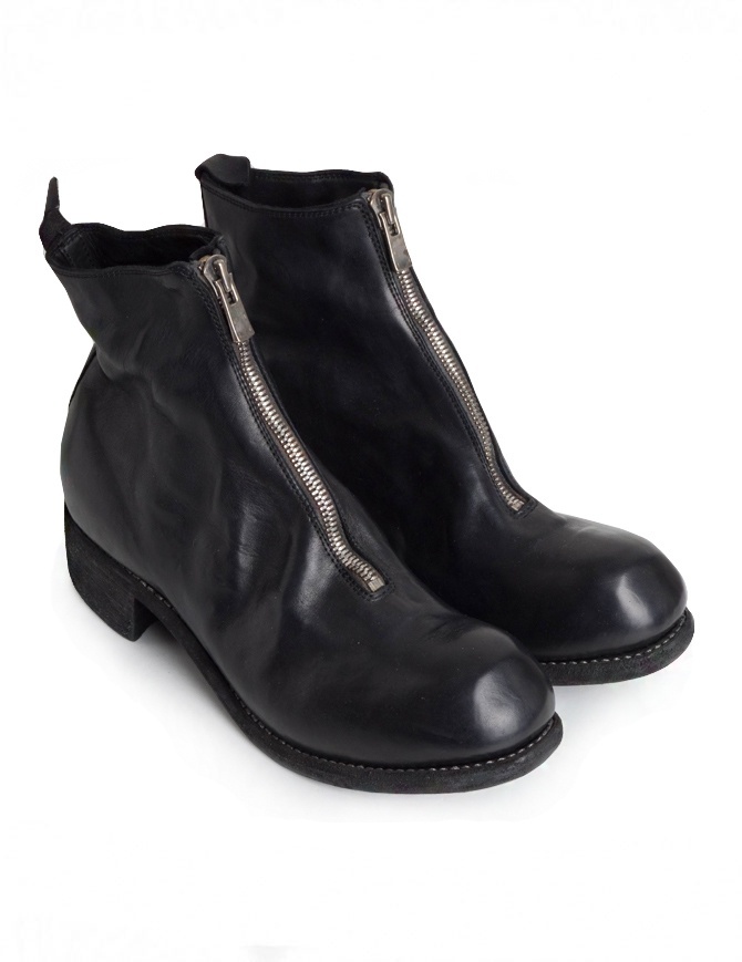 Guidi PL1 black horse leather ankle boots PL1 HORSE F.G. LINED BLKT mens shoes online shopping