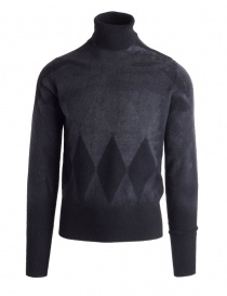 Ballantyne Lab grey cashmere turtleneck sweater NELB35-12KLB order online
