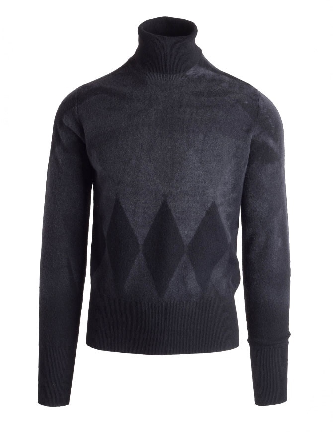 Ballantyne Lab grey cashmere turtleneck sweater NELB35-12KLB men s knitwear online shopping