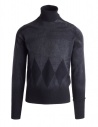 Ballantyne Lab grey cashmere turtleneck sweater buy online NELB35-12KLB