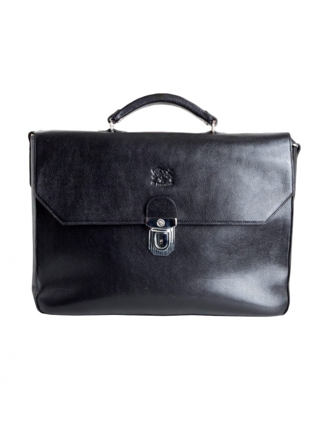 Il Bisonte black work briefcase D0307-P-135N bags online shopping