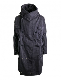 Kapital coat in black cotton EK-448 BLACK