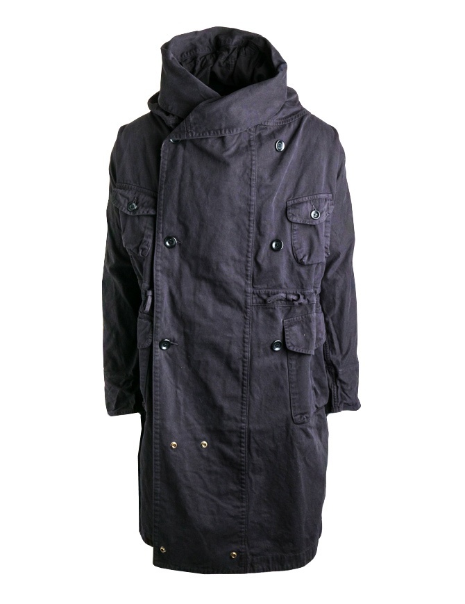 Kapital coat in black cotton EK-448 BLACK mens coats online shopping