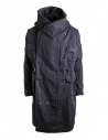 Cappotto Kapital lungo in cotone nero acquista online EK-448 BLACK