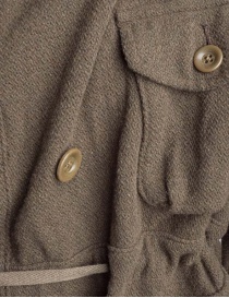 Kapital coat in khaki wool blend mens coats buy online