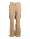 Kapital beige trousers with button closure buy online K74LP162 KAPITAL