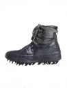 Carol Christian Poell dark grey shoes with high rubber dripped sole shop online mens shoes