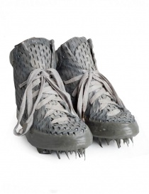 Carol Christian Poell perforated gray shoes with rubber-dripped sole AM/2686C RUUMS-PTC/33