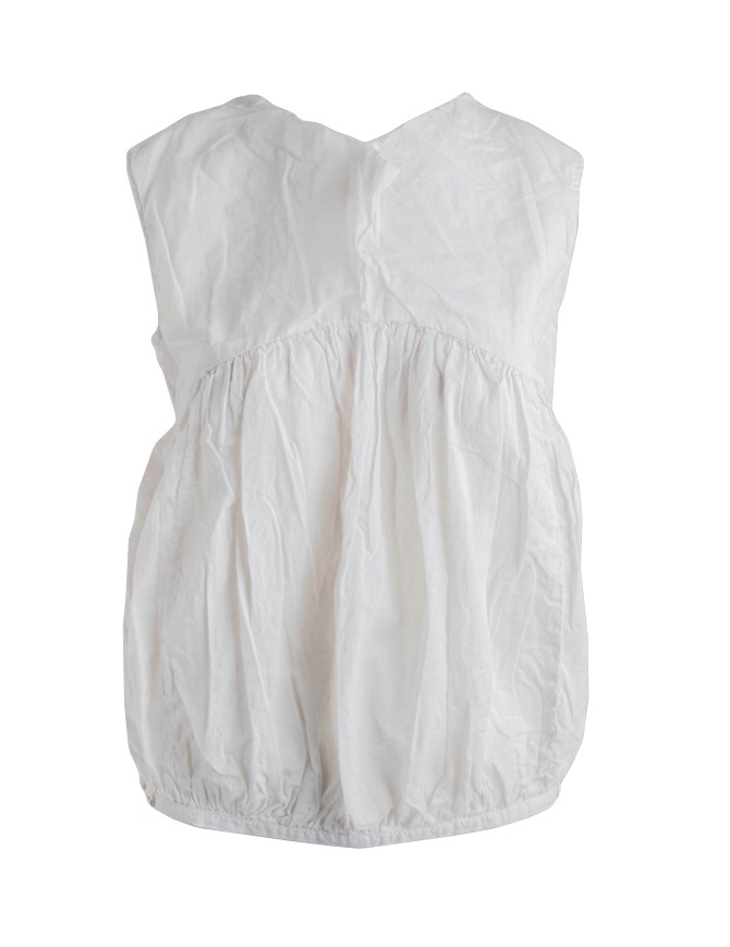 Kapital white sleeveless balloon shirt K1804SS185 ICE GRAY CAMISOLE womens shirts online shopping