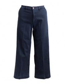 Jeans donna online: Jeans Avantgardenim blu navy a palazzo