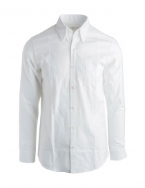Golden Goose shirt in white piquet cotton G34MP522.A1 WHITE