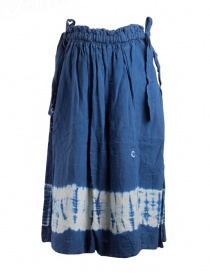 Kapital indigo skirt in linen buy online