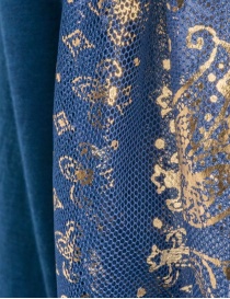 Maglia Kapital blu con maniche a sbuffo in tulle maglieria donna acquista online