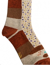 Kapital brown socks with dachshund drawing