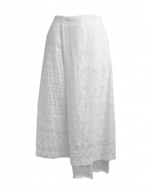 Plantation skirt in white lace PL97-FG066 WHITE