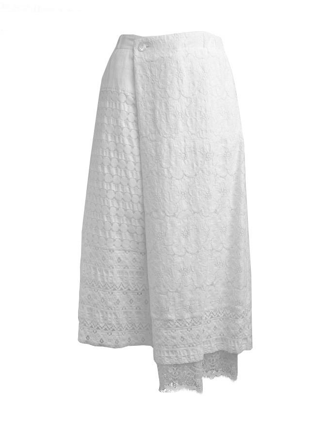 Gonna Plantation in pizzo bianco PL97-FG066 WHITE gonne donna online shopping