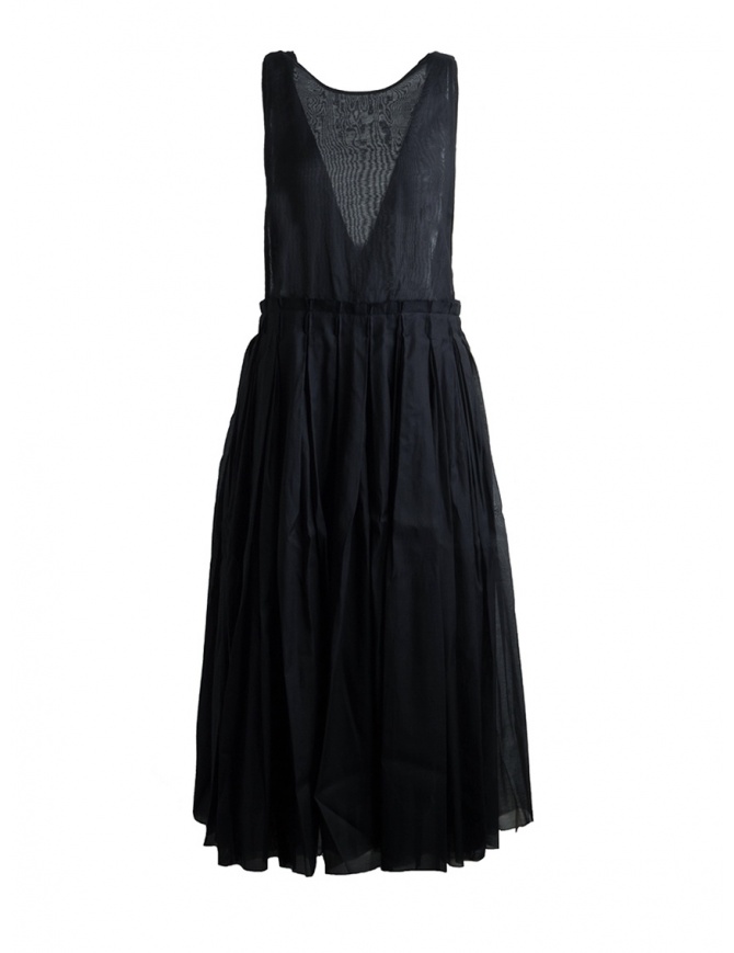Sara Lanzi Sleeveless Black Midi Dress SL SS19 01G.CS1.09 BLACK womens dresses online shopping