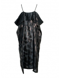 Miyao transparent black dress with shoulder straps buy online