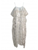Miyao transparent white dress with shoulder straps