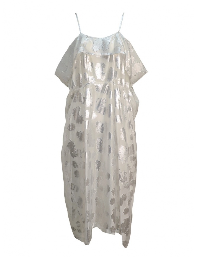 Miyao transparent white dress with shoulder straps MQ-O-05 WHITE