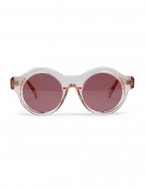 Occhale da sole Kuboraum A1 in acetato rosa A1 44-21 TP D.pink
