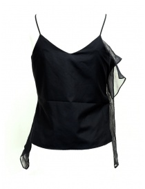 European Culture black top with frills