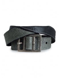 Carol Christian Poell belt in black bison leather