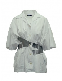 Camicia Kolor bianca a bande argento 19SCL-B03151 WHITE order online