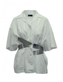 Camicie donna online: Camicia Kolor bianca a bande argento